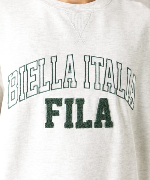 FILA（フィラ）の「FILA フィラ ビッグシルエットカレッジロゴサガラ刺繍トレーナー（スウェット・メンズ・グリーン/ブラック/オートミール・M/L/XL）」の19枚目の写真