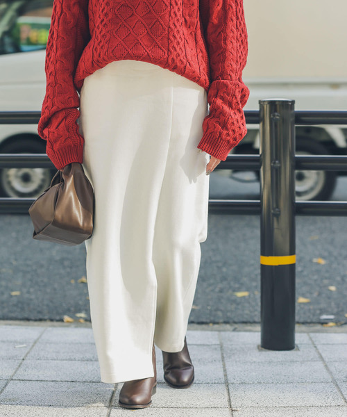 URBAN RESEARCH Sonny Label（アーバンリサーチサニーレーベル）の「裏毛スリットタイトスカート（スカート・レディース・ブラック/オフホワイト/ピンク・FREE）」の21枚目の写真