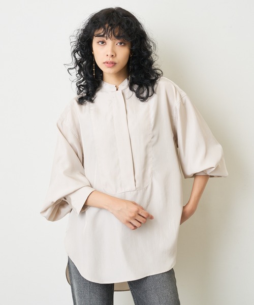 Whim Gazette サテンTシャツ サテンTEEブラウス | Whim Gazette(ウィム ガゼット)レディース
