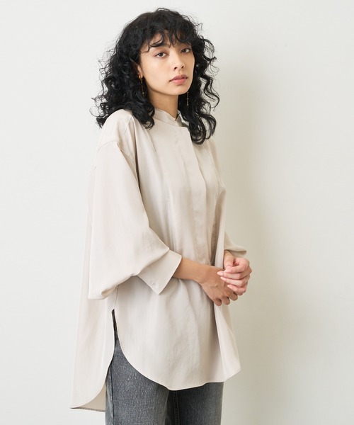 Whim Gazette サテンTシャツ Whim Gazette(ウィム ガゼット)のサテンTEEブラウス通販