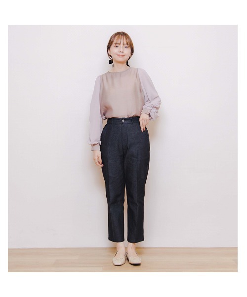 flower（フラワー）の「シャーリングギャザーブラウス（シャツ/ブラウス・レディース・ベージュ/ピンク・FREE）」の15枚目の写真