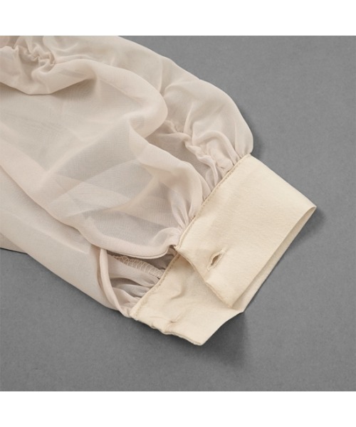 flower（フラワー）の「シャーリングギャザーブラウス（シャツ/ブラウス・レディース・ベージュ/ピンク・FREE）」の20枚目の写真