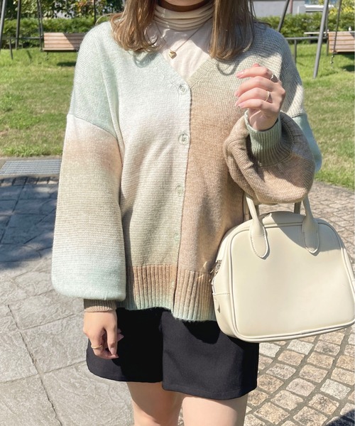 セール】グラデーションニットカーディガン【ZOZOTOWN限定アイテム