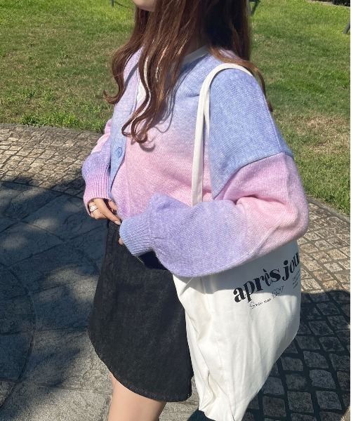 セール】グラデーションニットカーディガン【ZOZOTOWN限定アイテム