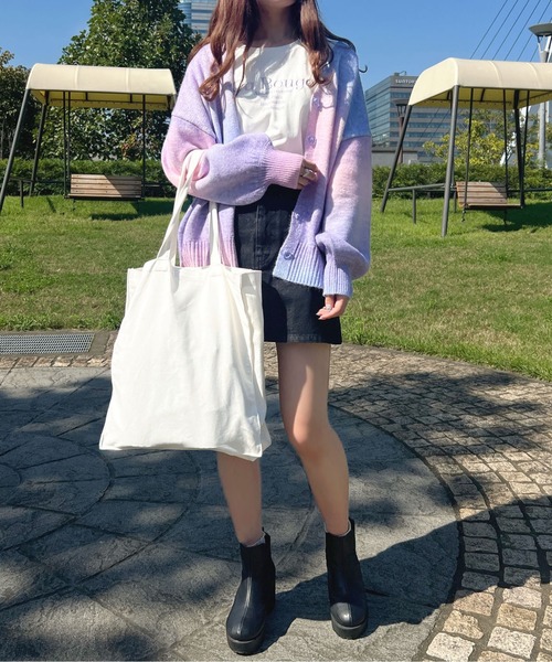 セール】グラデーションニットカーディガン【ZOZOTOWN限定アイテム