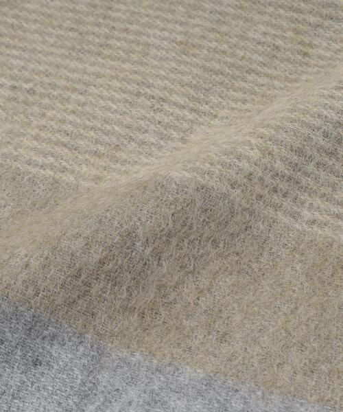 TAKEO KIKUCHI（タケオキクチ）の「◆【洗えるカシミヤ】パネルボーダーマフラー（マフラー・メンズ・ブラック系2/ネイビー系2/ベージュ系2・00）」の6枚目の写真