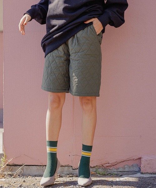 BAYFLOW（ベイフロー）の「キルティングショートパンツ（その他パンツ・レディース・カーキ/キャメル・SMALL/MEDIUM）」の9枚目の写真