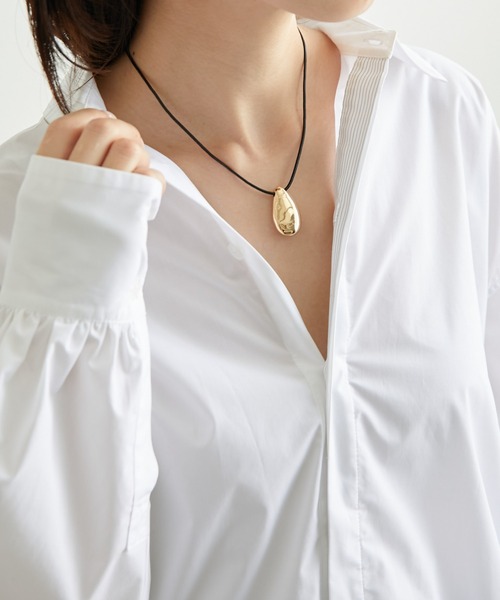 PAPILLONNER（パピヨネ）の「雫トップコードネックレス/PAPILLONNER/パピヨネ（ネックレス・レディース・シルバー/ゴールド・FREE）」の6枚目の写真