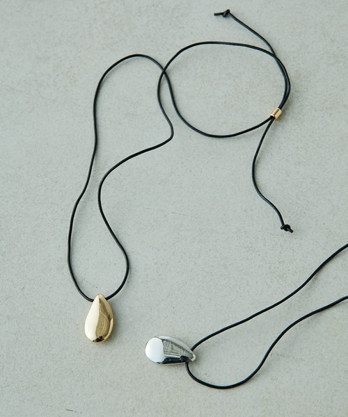 PAPILLONNER（パピヨネ）の「雫トップコードネックレス/PAPILLONNER/パピヨネ（ネックレス・レディース・シルバー/ゴールド・FREE）」の14枚目の写真