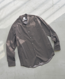 【CANCLINI / カンクリー二】パターン バンドカラーシャツ