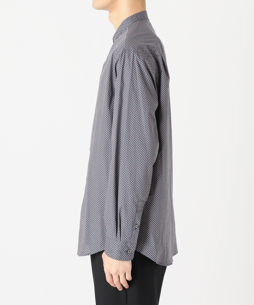 EDIFICE（エディフィス）の「【CANCLINI / カンクリー二】パターン バンドカラーシャツ（シャツ/ブラウス・メンズ・ブラウン/ブルー・X-LARGE/MEDIUM/LARGE/SMALL）」の9枚目の写真