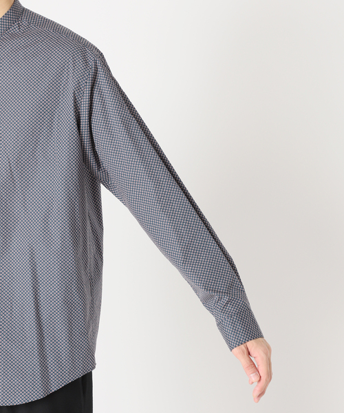 EDIFICE（エディフィス）の「【CANCLINI / カンクリー二】パターン バンドカラーシャツ（シャツ/ブラウス・メンズ・ブラウン/ブルー・X-LARGE/MEDIUM/LARGE/SMALL）」の13枚目の写真