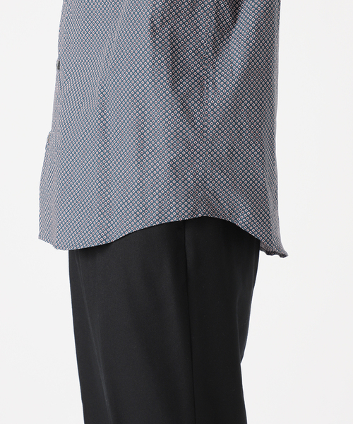 EDIFICE（エディフィス）の「【CANCLINI / カンクリー二】パターン バンドカラーシャツ（シャツ/ブラウス・メンズ・ブラウン/ブルー・X-LARGE/MEDIUM/LARGE/SMALL）」の15枚目の写真