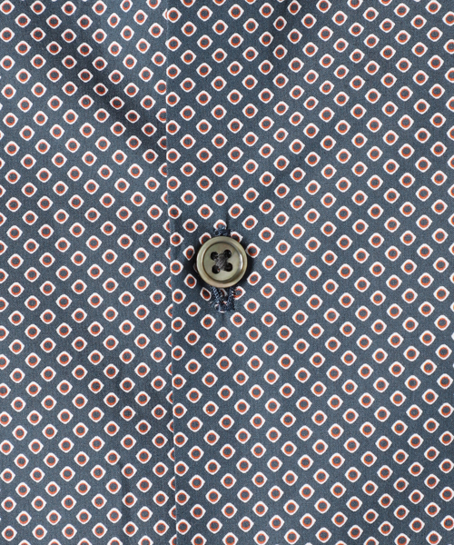 EDIFICE（エディフィス）の「【CANCLINI / カンクリー二】パターン バンドカラーシャツ（シャツ/ブラウス・メンズ・ブラウン/ブルー・X-LARGE/MEDIUM/LARGE/SMALL）」の16枚目の写真