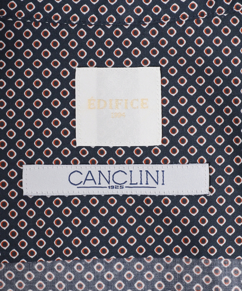 EDIFICE（エディフィス）の「【CANCLINI / カンクリー二】パターン バンドカラーシャツ（シャツ/ブラウス・メンズ・ブラウン/ブルー・X-LARGE/MEDIUM/LARGE/SMALL）」の17枚目の写真