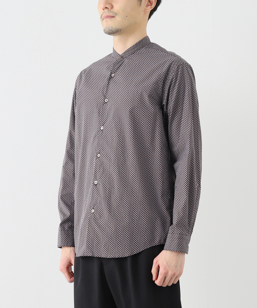 EDIFICE（エディフィス）の「【CANCLINI / カンクリー二】パターン バンドカラーシャツ（シャツ/ブラウス・メンズ・ブラウン/ブルー・X-LARGE/MEDIUM/LARGE/SMALL）」の21枚目の写真