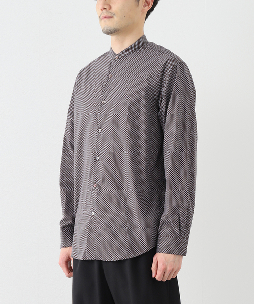 EDIFICE（エディフィス）の「【CANCLINI / カンクリー二】パターン バンドカラーシャツ（シャツ/ブラウス・メンズ・ブラウン/ブルー・X-LARGE/MEDIUM/LARGE/SMALL）」の22枚目の写真