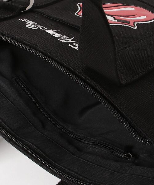 RAWLIFE(ロウライフ)の「BACK SPIN!GOLF/バックスピンゴルフ/【The Rolling Stones】Red Lick Cart Bag(トートバッグ・メンズ・ブラック・F)」の5枚目の写真