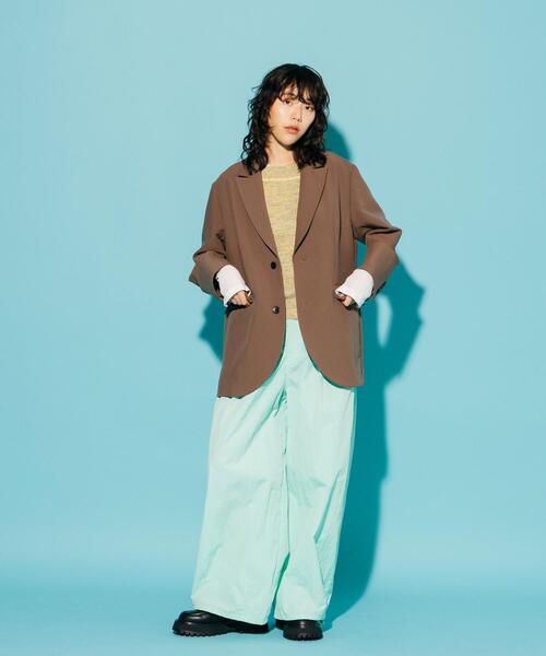 CITEN（シテン）の「＜CITEN＞アメスリ メランジニット タンクトップ（ベスト・レディース・イエロー/ネイビー・FREE）」の9枚目の写真