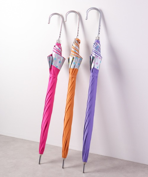 PUMA 晴雨兼用水玉切継SVコーティング65手開傘（長傘）｜PUMA