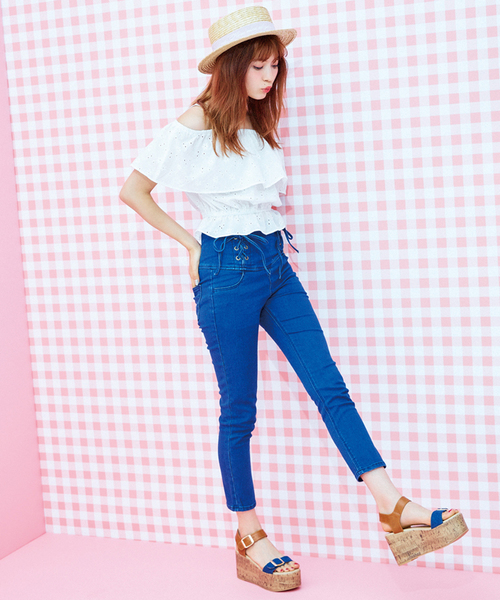 WEGO(ウィゴー)の「WEGO/厚底コルクサンダル(サンダル・レディース・ブラック/インディゴブルー/シルバー/ホワイト・LARGE/MEDIUM)」の15枚目の写真