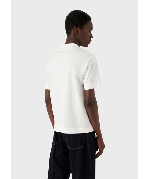 EMPORIO ARMANI(エンポリオアルマーニ)の「【エンポリオ アルマーニ】Tシャツ テンセル混紡ジャージー製 エンボスロゴ(Tシャツ/カットソー・メンズ・ブラック/ホワイト系その他・LARGE/MEDIUM/SMALL/X-LARGE/XX-LARGE)」の11枚目の写真