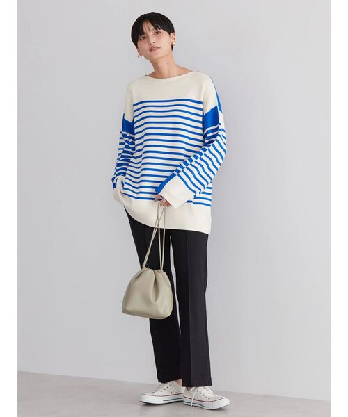 AMERICAN HOLIC（アメリカンホリック）の「パネルボーダーニットチュニック（チュニック・レディース・ネイビー/ピンク/ブルー・M/L）」の22枚目の写真