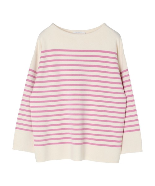 AMERICAN HOLIC（アメリカンホリック）の「パネルボーダーニットチュニック（チュニック・レディース・ネイビー/ピンク/ブルー・M/L）」の12枚目の写真