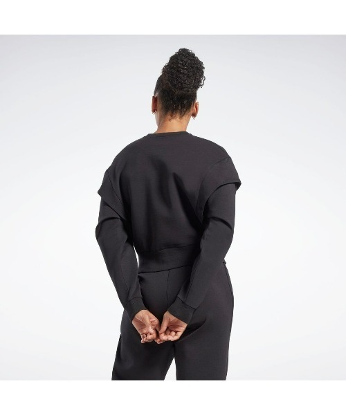 Reebok（リーボック）の「コットンミッドレイヤー スウェットシャツ / TS DREAMBLEND CO MIDLAYER（スウェット・レディース・ブラック・LARGE/MEDIUM/SMALL/X-LARGE/X-SMALL）」の3枚目の写真