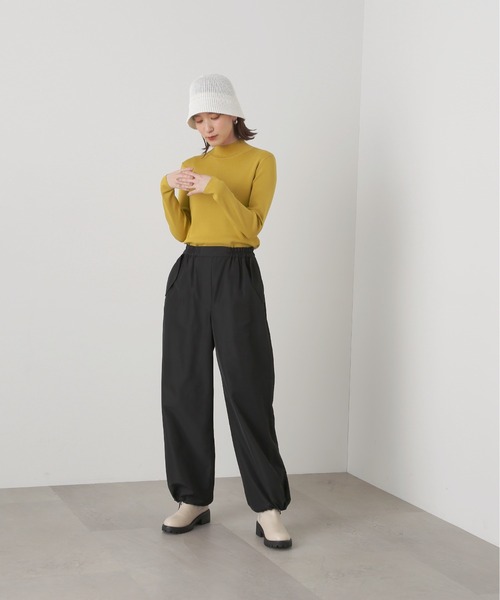 N.（N. Natural Beauty Basic）（エヌエヌナチュラルビューティーベーシック）の「◆総針ボトルネックニット（ニット/セーター・レディース・ブラック/オフホワイト/ピンク/イエロー/ブルー・MEDIUM）」の22枚目の写真