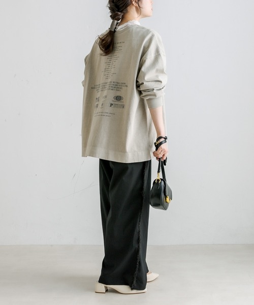 PUAL CE CIN（ピュアルセシン）の「【Du noir】サイドフリンジスラックスパンツ（スラックス・レディース・ブラック/ベージュ・FREE）」の17枚目の写真