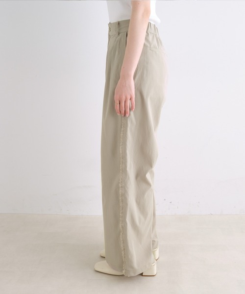 PUAL CE CIN（ピュアルセシン）の「【Du noir】サイドフリンジスラックスパンツ（スラックス・レディース・ブラック/ベージュ・FREE）」の19枚目の写真