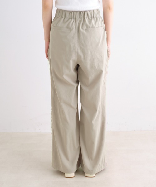 PUAL CE CIN（ピュアルセシン）の「【Du noir】サイドフリンジスラックスパンツ（スラックス・レディース・ブラック/ベージュ・FREE）」の20枚目の写真