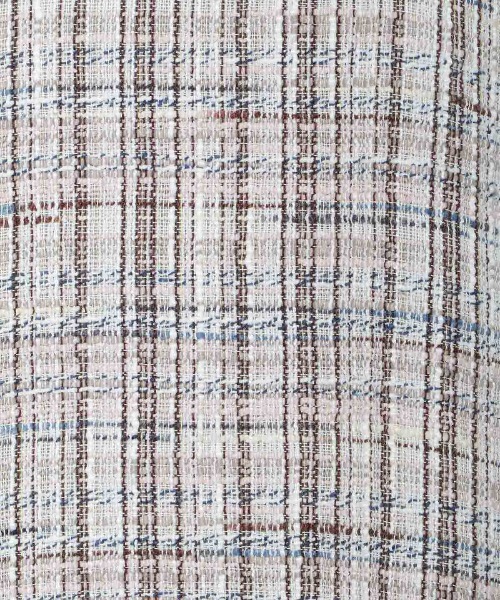 【セール】ツイードフリンジ5分袖ミニワンピース（ワンピース）｜And Couture（アンドクチュール）