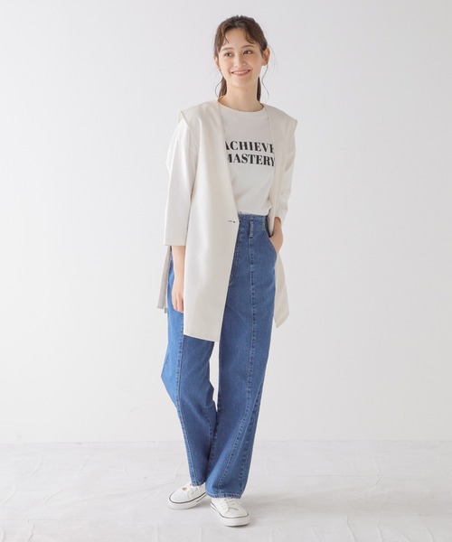 Honeys（ハニーズ）の「ベルト付ベスト（ベスト・レディース・ベージュ/アイボリー/ブラック・S/M/L/LL）」の14枚目の写真