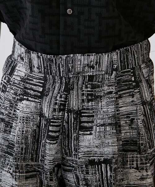 tk.TAKEO KIKUCHI(ティーケータケオキクチ)の「◆アブストラクトワイドストレートパンツ(その他パンツ・メンズ・ブルー系8/ブラック系3・02/03)」の7枚目の写真