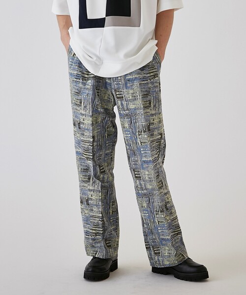 tk.TAKEO KIKUCHI(ティーケータケオキクチ)の「◆アブストラクトワイドストレートパンツ(その他パンツ・メンズ・ブルー系8/ブラック系3・02/03)」の13枚目の写真