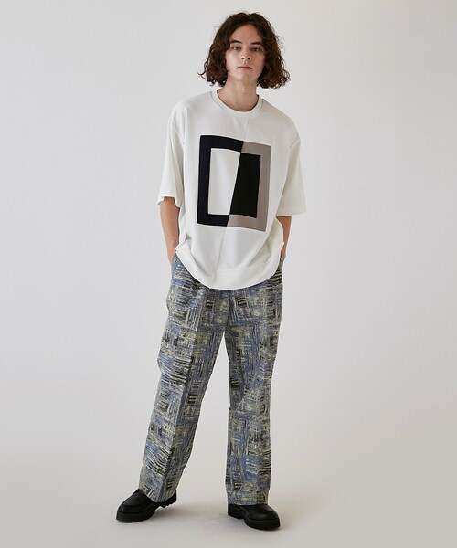 tk.TAKEO KIKUCHI(ティーケータケオキクチ)の「◆アブストラクトワイドストレートパンツ(その他パンツ・メンズ・ブルー系8/ブラック系3・02/03)」の14枚目の写真