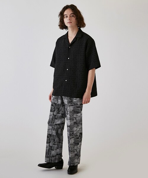 tk.TAKEO KIKUCHI(ティーケータケオキクチ)の「◆アブストラクトワイドストレートパンツ(その他パンツ・メンズ・ブルー系8/ブラック系3・02/03)」の17枚目の写真