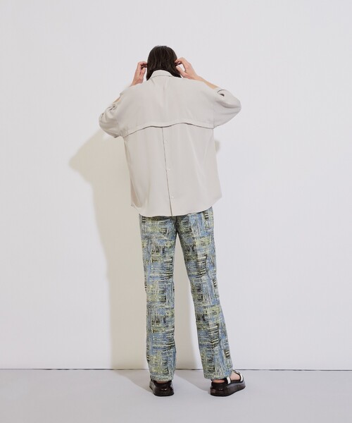 tk.TAKEO KIKUCHI(ティーケータケオキクチ)の「◆アブストラクトワイドストレートパンツ(その他パンツ・メンズ・ブルー系8/ブラック系3・02/03)」の19枚目の写真