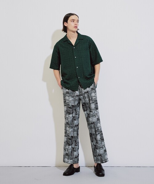 tk.TAKEO KIKUCHI(ティーケータケオキクチ)の「◆アブストラクトワイドストレートパンツ(その他パンツ・メンズ・ブルー系8/ブラック系3・02/03)」の21枚目の写真