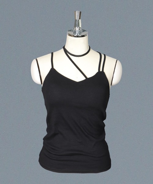 &g'aime（アンジェム）の「【&g’aime】＜WEB限定＞カップ付きキャミソール（キャミソール・レディース・ベージュ/ブラック・FREE）」の12枚目の写真