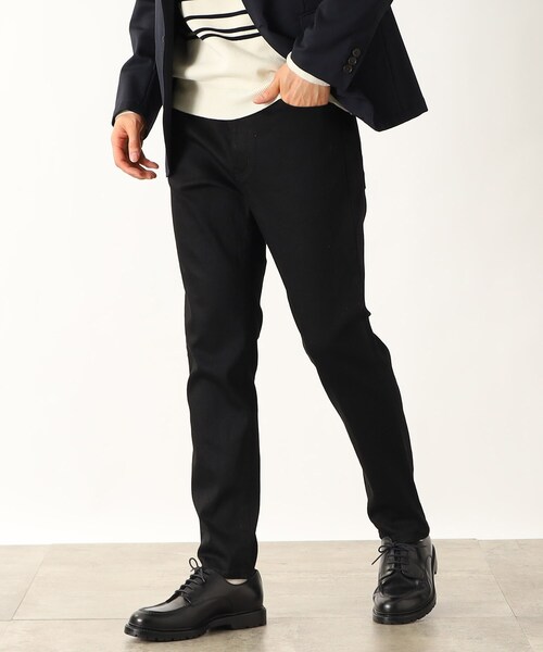 THE SHOP TK (ザ ショップ ティーケー )の「◆【カイハラデニム使用】オカヤマデニム別注スキニーシルエットパンツ(デニムパンツ・メンズ・ブラック/ネイビー・02/03/01)」の2枚目の写真