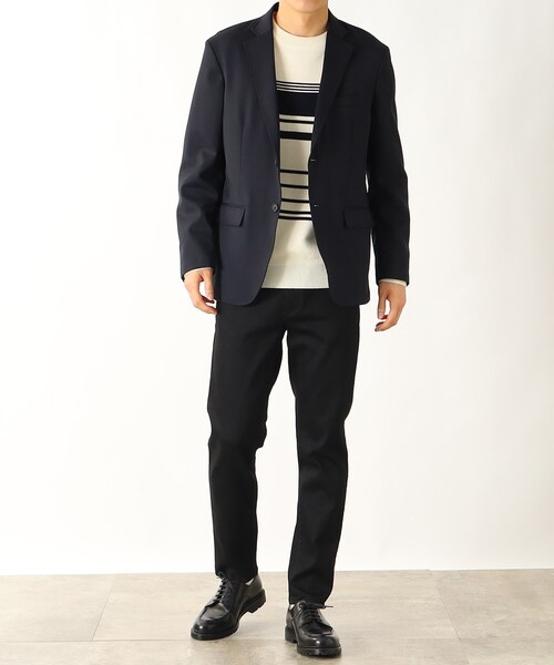 THE SHOP TK (ザ ショップ ティーケー )の「◆【カイハラデニム使用】オカヤマデニム別注スキニーシルエットパンツ(デニムパンツ・メンズ・ブラック/ネイビー・02/03/01)」の9枚目の写真