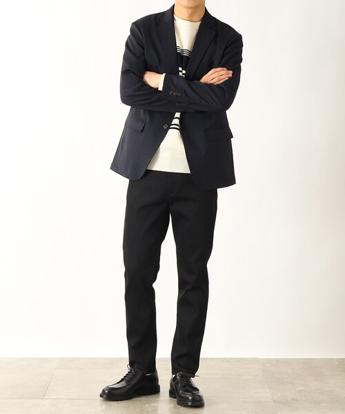 THE SHOP TK (ザ ショップ ティーケー )の「◆【カイハラデニム使用】オカヤマデニム別注スキニーシルエットパンツ(デニムパンツ・メンズ・ブラック/ネイビー・02/03/01)」の15枚目の写真