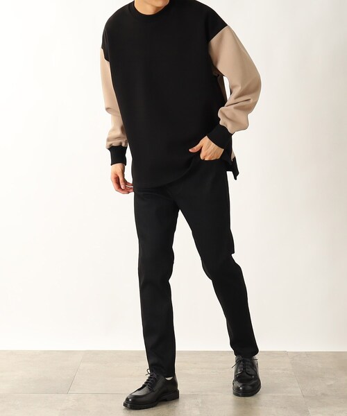 THE SHOP TK (ザ ショップ ティーケー )の「◆【カイハラデニム使用】オカヤマデニム別注スキニーシルエットパンツ(デニムパンツ・メンズ・ブラック/ネイビー・02/03/01)」の7枚目の写真