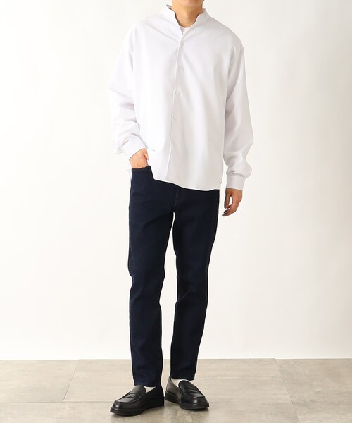 THE SHOP TK (ザ ショップ ティーケー )の「◆【カイハラデニム使用】オカヤマデニム別注スキニーシルエットパンツ(デニムパンツ・メンズ・ブラック/ネイビー・02/03/01)」の5枚目の写真