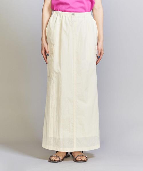 ナイロンカーゴフレアスカート-ウォッシャブル-