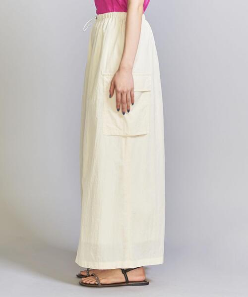 ナイロンカーゴフレアスカート-ウォッシャブル-