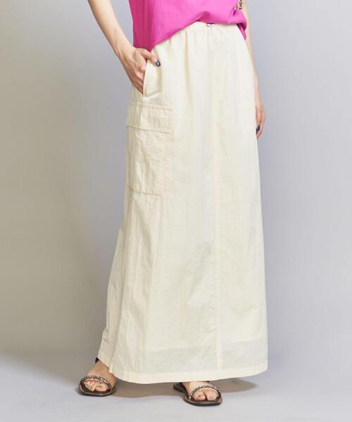 ナイロンカーゴフレアスカート-ウォッシャブル-